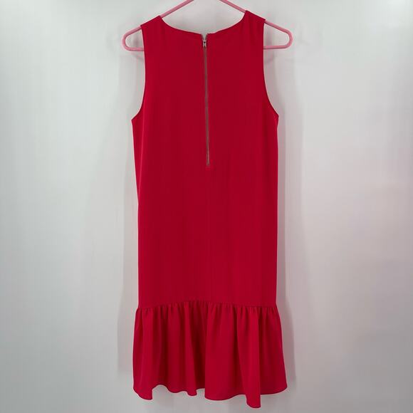 CHELSEA28 Dress Size Small Ruffle Back Fuchsia Pink Cocktail Evening Event - Picture 2 of 14
